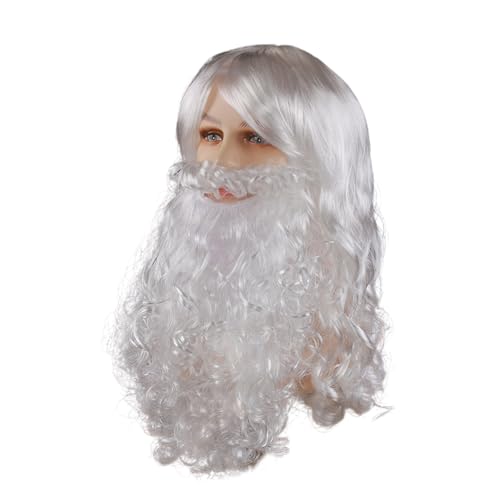 KAHDGSS Santa Klausel Kostümzubehör Hat Bart Brille Haar Für Männer Frauen Weihnachtsfotografie Weihnachtskostüm Set KAHDGSS Santa Klausel Kostümzubehör Hat Bart Brille Haar Für Männer Frauen Weihnachtsfotografie Weihnachtskostüm Set von KAHDGSS