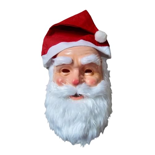 KAHDGSS Santa Mit Weihnachtsmütze Und Bart Santa Kostümzubehör Für Weihnachten Halloween Kid Birthday Cosplay Party KAHDGSS Santa Mit Weihnachtsmütze Und Bart Santa Kostümzubehör Für Weihnachten Halloween Kid Birthday Cosplay Party von KAHDGSS