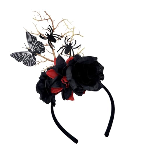 KAHDGSS Schmetterlings-Zweig-Haarband, dunkle Serie, Halloween-Party, Kopfbedeckung für Mädchen, Frauen, Maskeraden, Bälle, Kostümzubehör, Halloween-Party, Haarschmuck KAHDGSS Schmetterlings-Zweig-Haarband, dunkle Serie, Halloween-Party, Kopfbedeckung für Mädchen, Frauen, Maskeraden, Bälle, Kostümzubehör, Halloween-Party, Haarschmuck von KAHDGSS