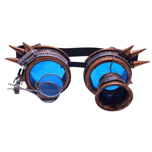 KAHDGSS Sterevunk Vintage Halloween Brille Schweißbrille Cosplay Brille Halloween Geschenke KAHDGSS Sterevunk Vintage Halloween Brille Schweißbrille Cosplay Brille Halloween Geschenke von KAHDGSS