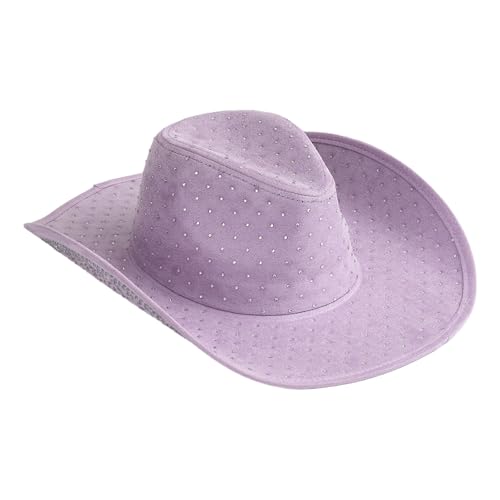 KAHDGSS Stilvoller Braut-Cowgirl-Hut, 2000er-Jahre-Stil, mit Strasssteinen für Damen, Brauthut, funkelnde Strasssteine, Foto-Requisiten KAHDGSS Stilvoller Braut-Cowgirl-Hut, 2000er-Jahre-Stil, mit Strasssteinen für Damen, Brauthut, funkelnde Strasssteine, Foto-Requisiten von KAHDGSS