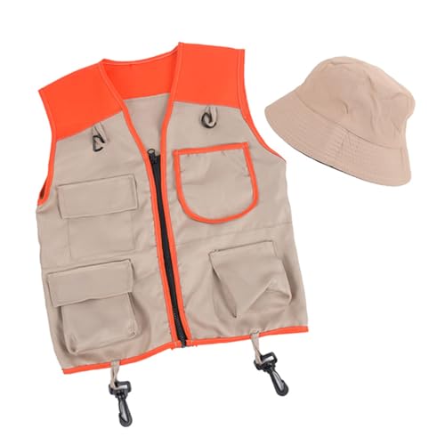 Outdoor-Entdecker-Kits für Kinder, Verkleidungen und Spielkostüme, waschbar, Safaris-Weste, Safaris-Hut für Jungen und Mädchen Outdoor-Entdecker-Kits für Kinder, Verkleidungen und Spielkostüme, waschbar, Safaris-Weste, Safaris-Hut für Jungen und Mädchen von KAHDGSS