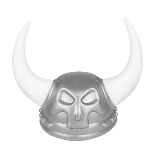 Plastikmedievals Krieger Helm Mit Horn Rollenspiele Partys Kostümzubehör Drama Spiel Halloween Requisiten Medievals Warrior Hat Vikingthemed Requisiten von KAHDGSS