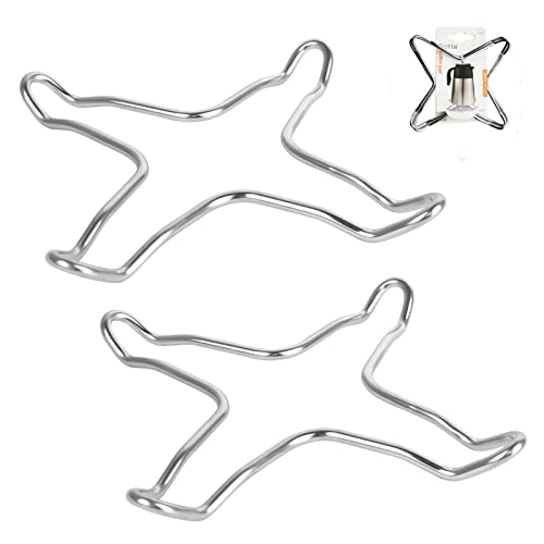 Gasherd Aufsatz Gas Kreuz Topfträger,2 Stück asring-Reduzierstück Metall Gasherd Aufsatz Gitter Universal-Aufsatz Ultraleicht für Gaskocher Kaffeekocher Backofen Küche von KAIAIWLUO
