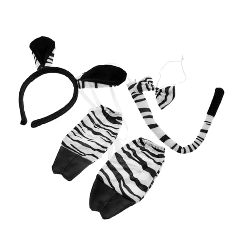 KAILIKETIY 1 Set Festival Kostüm Kleid Zebra Stirnband Und Set Tierkostümzubehör Für Karneval Halloween Und Themenpartys von KAILIKETIY