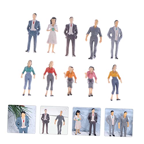 KAILIKETIY 10Stücke Bemalte Figuren für Modelleisenbahnen Miniatur Menschen für Architektur Layouts Robuste Kunststofffiguren Zufälligen Farben für Schulprojekte KAILIKETIY 10Stücke Bemalte Figuren für Modelleisenbahnen Miniatur Menschen für Architektur Layouts Robuste Kunststofffiguren Zufälligen Farben für Schulprojekte von KAILIKETIY