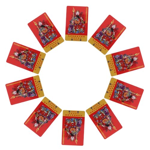 KAILIKETIY 10stücke Li Cheng Tai Sui Karte Feng Shui Amulett Glück Und Wohlbefinden Für Zuhause Büro Und Geschäfte von KAILIKETIY