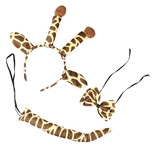 KAILIKETIY 1Satz Giraffe Cosplay Kostüm Set für Teiliges Zubehör mit Haarband und Fliege für Halloween Geburtstagsfeiern und Kreative Fotosessions KAILIKETIY 1Satz Giraffe Cosplay Kostüm Set für Teiliges Zubehör mit Haarband und Fliege für Halloween Geburtstagsfeiern und Kreative Fotosessions von KAILIKETIY
