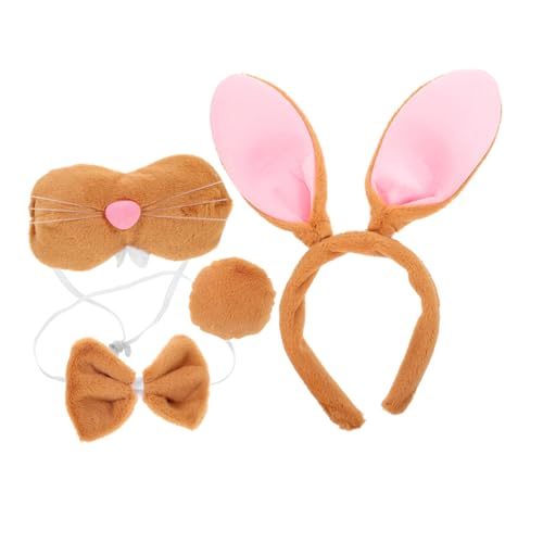KAILIKETIY 1Satz Kaninchen Cosplay Set Mit Fliege Und Stirnband Zubehör Für Halloween Bequem Und Langlebig Partys Und Feiern von KAILIKETIY