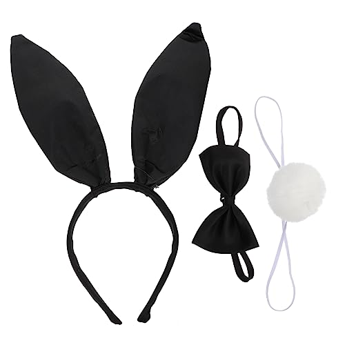KAILIKETIY 1Satz Rabbit Ear Kostümset mit Haarreif Fliege und Requisiten für Halloween Karneval und Kostümpartys Wiederverwendbar und Detailliert Verarbeitet KAILIKETIY 1Satz Rabbit Ear Kostümset mit Haarreif Fliege und Requisiten für Halloween Karneval und Kostümpartys Wiederverwendbar und Detailliert Verarbeitet von KAILIKETIY
