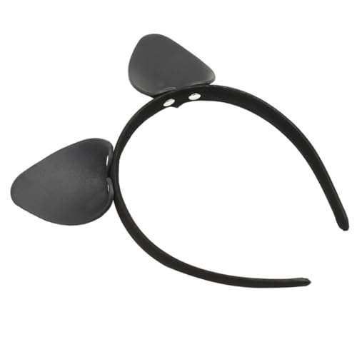 KAILIKETIY 1Stück Eleganter Schwarzer Leder Haarreif für Damen Kopfzubehör für Cosplay Partys und Festlichkeiten Hochwertiger Haarschmuck mit Einzigartigem Design von KAILIKETIY