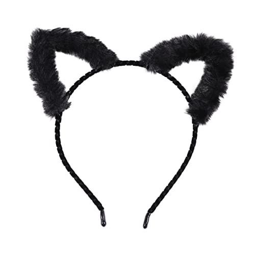 KAILIKETIY 1Stück Katzenohren Haarreif aus Plüsch Süßes und Leichtes Haarband für Partys Cosplay und Fotos Hochwertige Verarbeitung für Festivals und Besondere Anlässe Unisex von KAILIKETIY