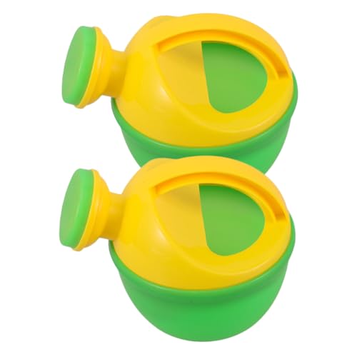 KAILIKETIY 2 Stück Gießkanne Eimer Chiffon Tablett Schwimmbad Kessel Kinderspielzeug Sirupverteiler Strandspielzeug Babyförmige Seifensäcke Lebensmittelmischstab Kunststoff von KAILIKETIY