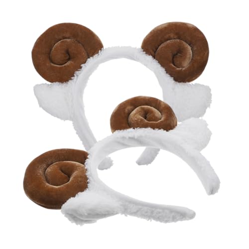 KAILIKETIY 2 Stück Niedliche Schafsohren Haarreifen Cartoon Stirnband für Makeup und Partys Braunes Schafhorn Design für Fotos und Feiern KAILIKETIY 2 Stück Niedliche Schafsohren Haarreifen Cartoon Stirnband für Makeup und Partys Braunes Schafhorn Design für Fotos und Feiern von KAILIKETIY