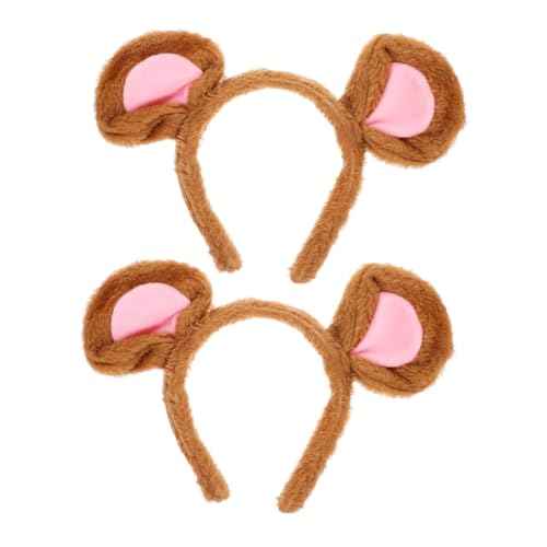 KAILIKETIY 2 Stück Niedliches Mausohren Stirnband Weiches Leichtes Cosplay Haarband für Erwachsene Bequeme Tierische Kostüm accessoires für Halloween Maskerade Bühnenauftritte und Partys von KAILIKETIY