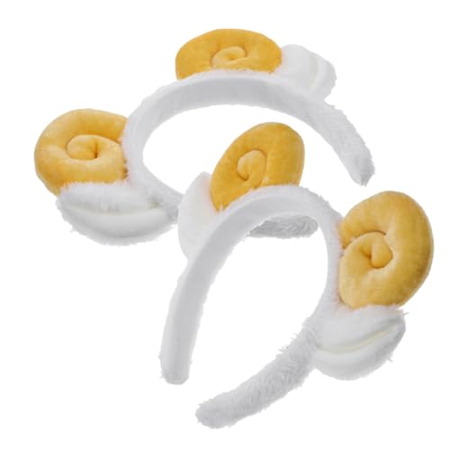 KAILIKETIY 2 Stück Schafhorn Stirnband Niedliches Make Up Haarband für Halloween Partys und Hochzeiten Weichem und Kopfbedeckung für Tierkostüme und Feiern KAILIKETIY 2 Stück Schafhorn Stirnband Niedliches Make Up Haarband für Halloween Partys und Hochzeiten Weichem und Kopfbedeckung für Tierkostüme und Feiern von KAILIKETIY