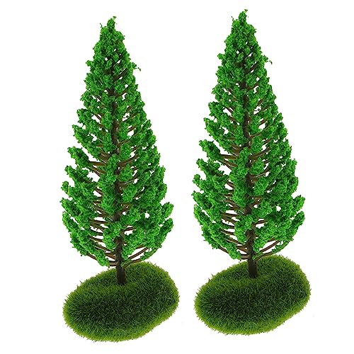 KAILIKETIY 2Stücke Bäume Für Sandtisch Landschaftsmodelle Kunstbaum Modell Für DIY Dioramen Realistische Straßenbaum Dekoration Für Mikro Landschaften von KAILIKETIY