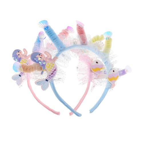 KAILIKETIY 2Stücke Stirnbänder für Pailletten Haarband mit Prinzessinnen Design Sommer Accessoire für Geburtstagsfeiern und Outdoor Aktivitäten KAILIKETIY 2Stücke Stirnbänder für Pailletten Haarband mit Prinzessinnen Design Sommer Accessoire für Geburtstagsfeiern und Outdoor Aktivitäten von KAILIKETIY