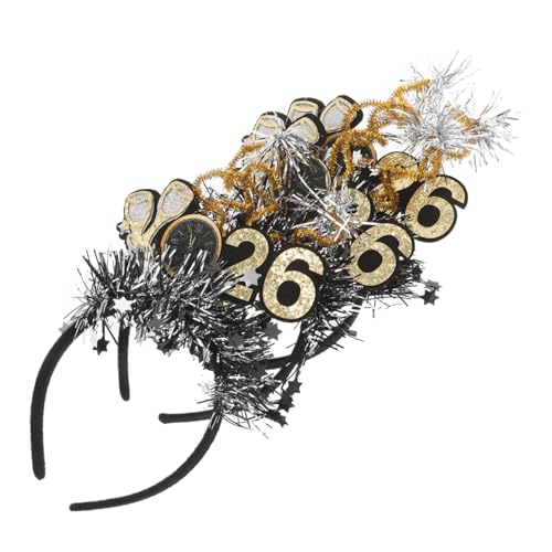 KAILIKETIY 3 Stück Teiliges Neujahrs Stirnbänder mit Glitzer und Sternen Festliche Haar Accessoires für Silvesterpartys Festival Feiern und Neujahrsdekoration KAILIKETIY 3 Stück Teiliges Neujahrs Stirnbänder mit Glitzer und Sternen Festliche Haar Accessoires für Silvesterpartys Festival Feiern und Neujahrsdekoration von KAILIKETIY