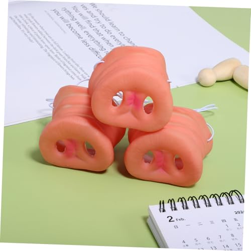 KAILIKETIY 3 Stück Teiliges Realistische Schweinenase aus Flexiblem Hautfreundlichem für Cosplay Karneval und Maskerade Komfortabel zu Tragen und Wiederverwendbar von KAILIKETIY