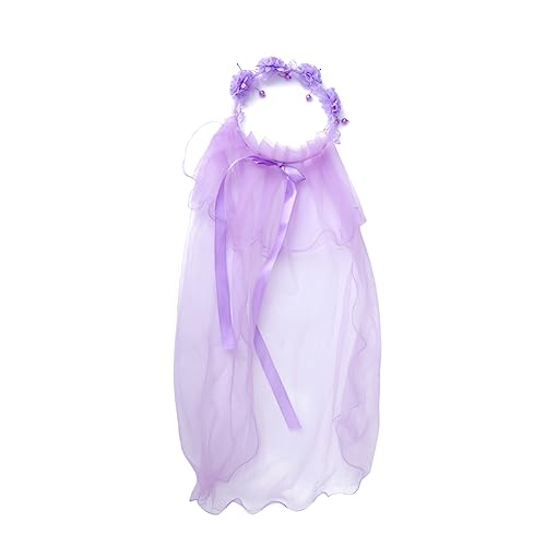 KAILIKETIY 3Stücke Teiliges Mädchen Kranzset mit Schleier Hochzeits Haarschmuck für Blumenmädchen und Handgefertigter Kopfschmuck für Besondere Anlässe KAILIKETIY 3Stücke Teiliges Mädchen Kranzset mit Schleier Hochzeits Haarschmuck für Blumenmädchen und Handgefertigter Kopfschmuck für Besondere Anlässe von KAILIKETIY