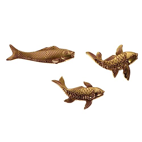 KAILIKETIY 3 Stücke Wohnkultur Messing Fisch Ornament Desktop Ornament Büro Decor Zufällig Stil KAILIKETIY 3 Stücke Wohnkultur Messing Fisch Ornament Desktop Ornament Büro Decor Zufällig Stil von KAILIKETIY