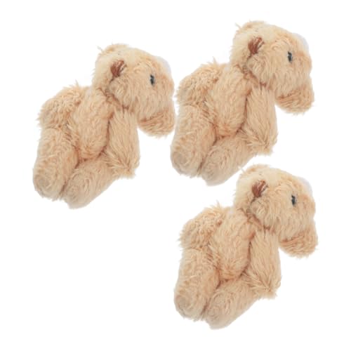 KAILIKETIY 3stücke Mini Plüschbären Süße Deko Für Puppenhaus Und Partys Für Bastelprojekte Leichte Und Bewegliche Miniaturfiguren von KAILIKETIY