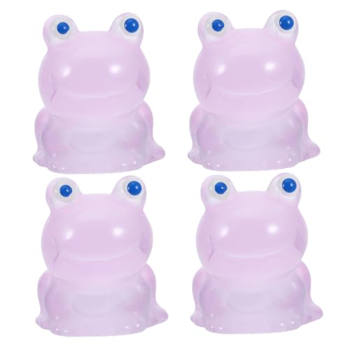 KAILIKETIY 4 Stück Miniatur Frosch Figuren Leuchtende Harz Frösche für Aquarien Dekoration und Mikrolandschaften Tierornamente für Garten und Zuhause KAILIKETIY 4 Stück Miniatur Frosch Figuren Leuchtende Harz Frösche für Aquarien Dekoration und Mikrolandschaften Tierornamente für Garten und Zuhause von KAILIKETIY