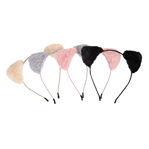 KAILIKETIY 4Stücke Katzenohren Haarreif Teiliges Stirnband für Bunten Plüschkatzenohren für Kostüme Partys und Cosplay Dekoration KAILIKETIY 4Stücke Katzenohren Haarreif Teiliges Stirnband für Bunten Plüschkatzenohren für Kostüme Partys und Cosplay Dekoration von KAILIKETIY