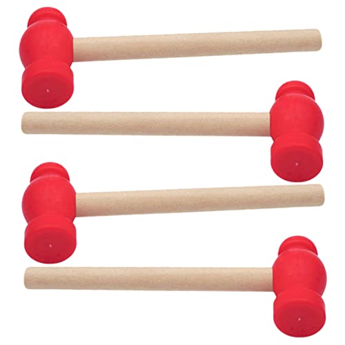 KAILIKETIY 4Stücke Teiliges Hammerspielzeug Für Lustige Holzhammer Mit Ergonomischem Für Rollenspiele Junge Mädchen Interaktionen Langlebig Sicher von KAILIKETIY