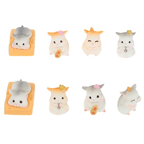 KAILIKETIY 8st Gemütliche Hamsterverzierung Zwerge Märchengarten Mooslandschaft Fee Kunstrasen Jumbo Miniatur-Hamster-Figuren Mini-Hamster-Ornamente Mini-tierfigur Colorful Kunstharz KAILIKETIY 8st Gemütliche Hamsterverzierung Zwerge Märchengarten Mooslandschaft Fee Kunstrasen Jumbo Miniatur-Hamster-Figuren Mini-Hamster-Ornamente Mini-tierfigur Colorful Kunstharz von KAILIKETIY