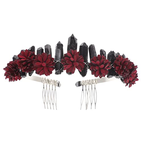 KAILIKETIY Braut Haarschmuck Wasserfall Krone Haarband Mit Kristallen Für Hochzeiten Und Besondere Anlässe Elegantes Stirnband Für Frauen Und Blumenmädchen von KAILIKETIY