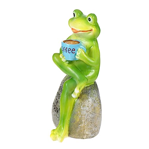KAILIKETIY Frosch Garten Ornament Handgefertigte Tischdekoration aus Resin für Schlafzimmer Büro und Garten Niedliches Accessoire als für Freunde KAILIKETIY Frosch Garten Ornament Handgefertigte Tischdekoration aus Resin für Schlafzimmer Büro und Garten Niedliches Accessoire als für Freunde von KAILIKETIY