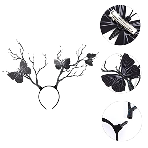 KAILIKETIY Geweih Haarreif Stirnband für Erwachsene und Kinder Festival Haarband aus Robustem Material mit Astgeweih für Partys und Halloween Dekoration von KAILIKETIY