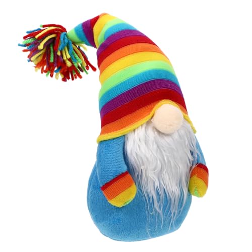 KAILIKETIY Große Bunte GNOME Puppe aus Hochwertigem Langlebige Farbenfrohe Dekofigur für Schreibtisch Wohnzimmer Fensterbank Festliche Wohnraumgestaltung von KAILIKETIY