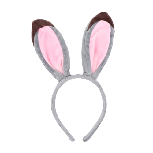 KAILIKETIY Kaninchen Ohren Haarreif Verstellbares Kostüm Stirnband für Damen Flauschiges Haarschmuck für Halloween Karneval und Partys Zubehör mit Hasenohren KAILIKETIY Kaninchen Ohren Haarreif Verstellbares Kostüm Stirnband für Damen Flauschiges Haarschmuck für Halloween Karneval und Partys Zubehör mit Hasenohren von KAILIKETIY