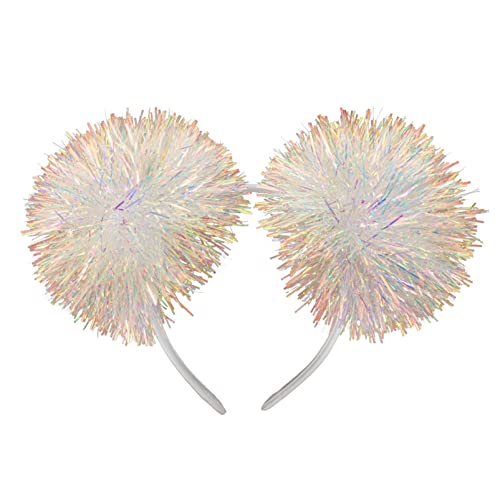 KAILIKETIY Lametta Pompom Haarband für Festlicher Kopfschmuck für Weihnachten Party und Aufführungen Langlebig und Dehnbar für Mädchen und Jugendliche Sorgt KAILIKETIY Lametta Pompom Haarband für Festlicher Kopfschmuck für Weihnachten Party und Aufführungen Langlebig und Dehnbar für Mädchen und Jugendliche Sorgt von KAILIKETIY
