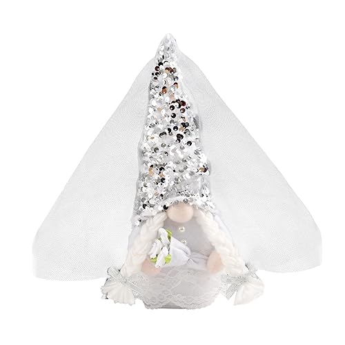 KAILIKETIY Material Hochzeit GNOME Puppe Dekorative Hause Spielzeug GNOME Plüsch Braut Und Bräutigam Puppe Für Hochzeit von KAILIKETIY
