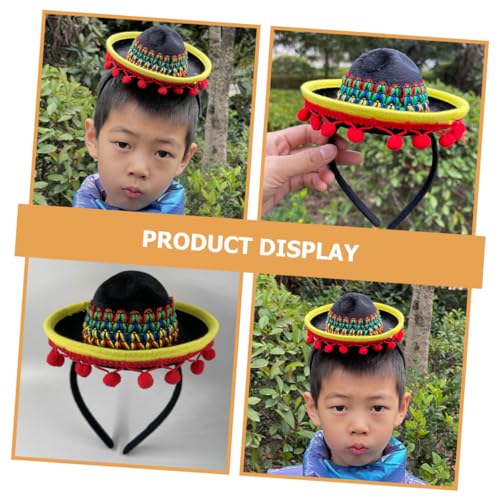 KAILIKETIY Mexikanisches Party haarband mit Farbenfrohem Sombrero design Leichtes Festival stirnband für Damen und Langlebiges Kostümzubehör für Cinco De Mayo und Mexikanische Themenfeiern von KAILIKETIY