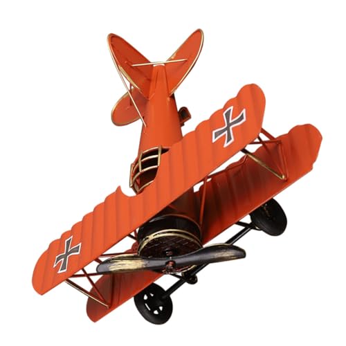 KAILIKETIY Retro Flugzeug Modell aus Metall Vintage Dekoration für Büro Wohnzimmer und Schlafzimmer Kreatives Design Rot Handgefertigtes für Flugzeug Dekoration KAILIKETIY Retro Flugzeug Modell aus Metall Vintage Dekoration für Büro Wohnzimmer und Schlafzimmer Kreatives Design Rot Handgefertigtes für Flugzeug Dekoration von KAILIKETIY