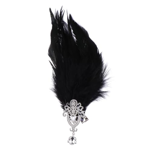 KAILIKETIY Vintage Federhaarband für Karneval Party Cosplay Elastisches Kopfschmuck Accessoire für Damen Leicht und Rutschfest für Maskeraden und Bühnenaufführungen von KAILIKETIY