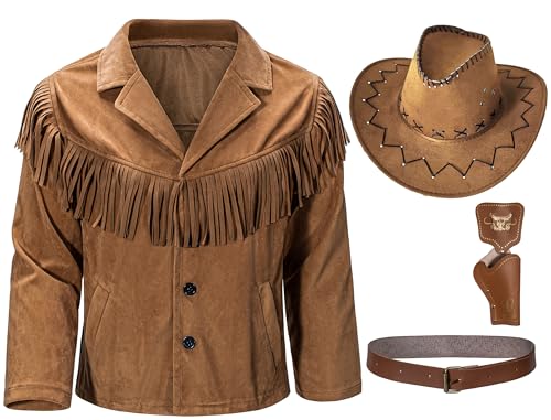 KAIPUTE Cowboy-Kostüm für Jungen und Mädchen, Western-Rollenspiel, Halloween-Party, Cosplay, 2-3T, Gelb KAIPUTE Cowboy-Kostüm für Jungen und Mädchen, Western-Rollenspiel, Halloween-Party, Cosplay, 2-3T, Gelb von KAIPUTE