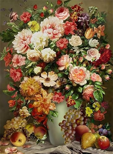Obstblumen In Einer Flasche – 6000 Abenteuerpuzzle Für Erwachsene Mit Exquisiter Handwerkskunst Und Wunderschönen Illustrationen. Ideal, Um Die Bindung Der Familie Zu Stärken. von KAIXIUPuzzle