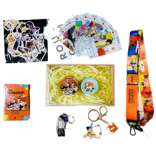 KAIZUKICHIN BTS Permission to Dance Geschenkbox, Marken-Schlüsselanhänger, Aufkleber, Geschenkpackung (Suga persönliche Geschenkbox 3) von KAIZUKICHIN