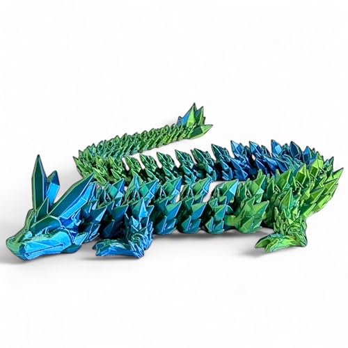 Drache 35 cm 3D bewegliche Figur, Kristalldrache, Kinderdekoration, Schreibtisch Deko, Geschenk Kindertag Drache 35 cm 3D bewegliche Figur, Kristalldrache, Kinderdekoration, Schreibtisch Deko, Geschenk Kindertag von KAJAWIS