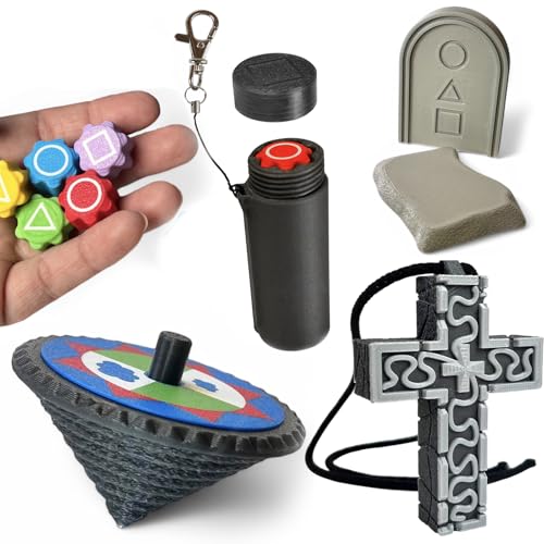 Squid Set - Thanos Kreuz, Kreisel, Stein, Gonggi Knochen, Kajawis® - Spiele & Gadgets für Fans der Serie von KAJAWIS