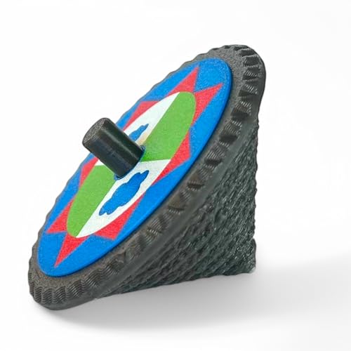 Wirbelsäule Squid Game Paeng-Y - 3D Geschicklichkeitsspiel Kajawis® - Spinner mit Metallspitze + Schnur - Squid Game Fanartikel - Geschenk für Kinder und Erwachsene von KAJAWIS