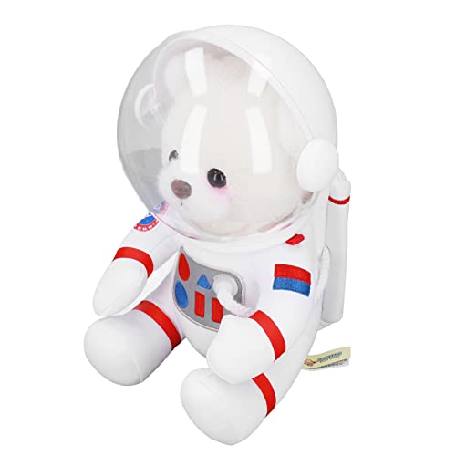 Astronauten-Bärenspielzeug, weiche Daunenbaumwolle, angenehme Haptik, perfekte Dekoration, Astronauten-Stofftier Geburtstagsgeschenk(Weiß) von KAKAKE