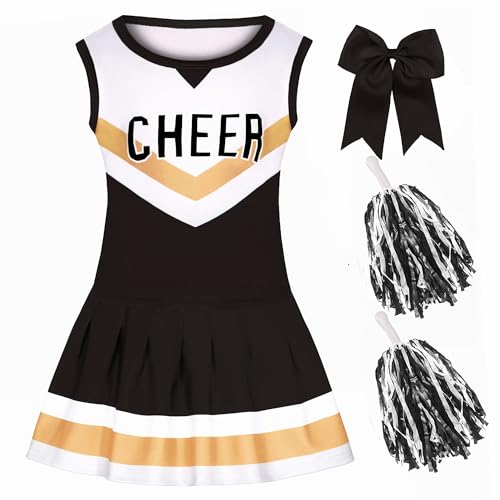KAKALVER Cheerleader-Kostüm für Mädchen und Mädchen, Cheerleader-Kostüm für Kinder von 1 bis 4 Jahren KAKALVER Cheerleader-Kostüm für Mädchen und Mädchen, Cheerleader-Kostüm für Kinder von 1 bis 4 Jahren von KAKALVER