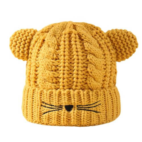Winter Fun Mütze Katzen Ohr Strickmütze Katzen Ohren Spaß Bestickt Schnurrhaare und Katzen Ohren für Kinder, Y, Einheitsgröße Winter Fun Mütze Katzen Ohr Strickmütze Katzen Ohren Spaß Bestickt Schnurrhaare und Katzen Ohren für Kinder, Y, Einheitsgröße von KAKASEA